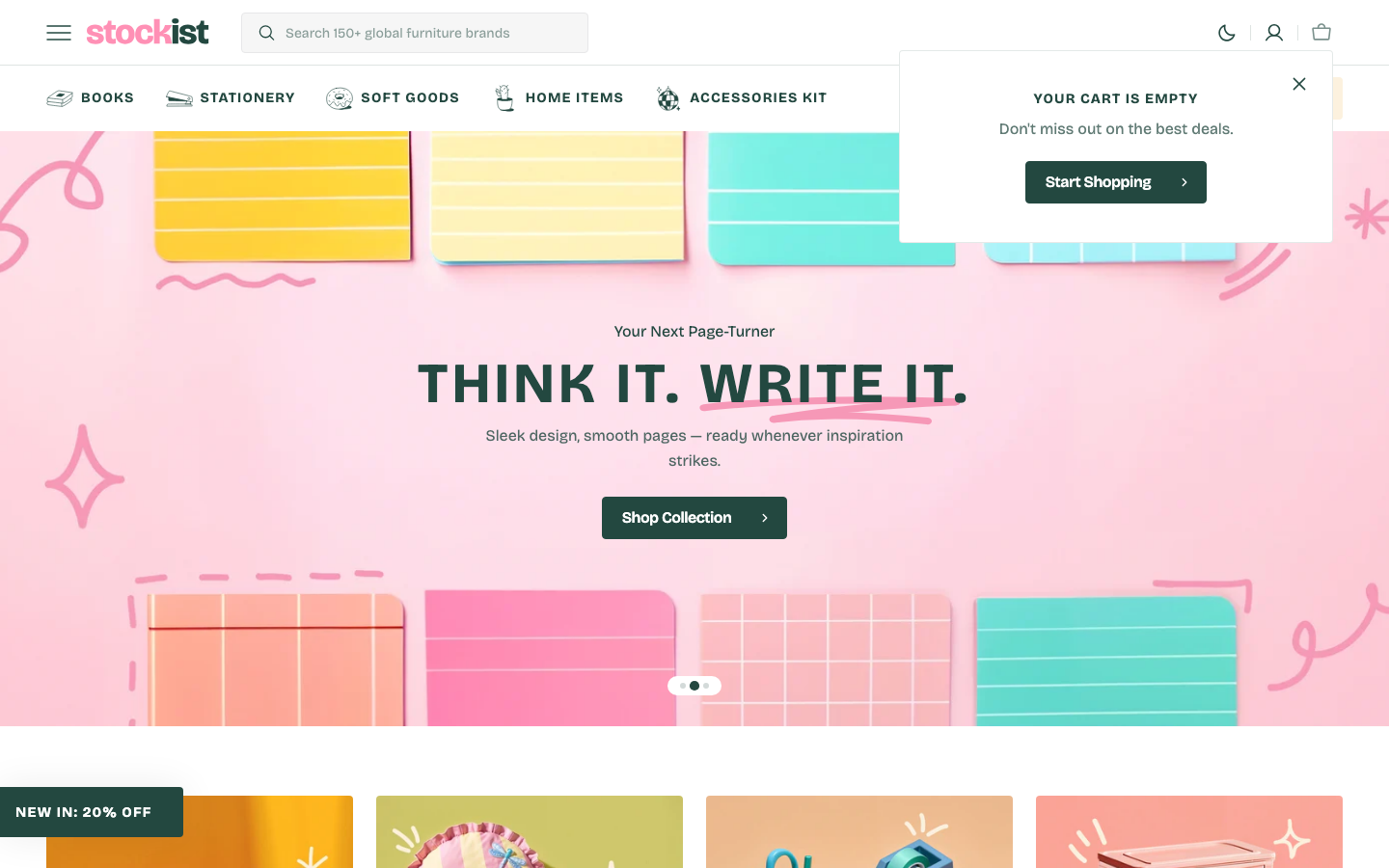 Cart → panel opened — Navi+ on the Stockist Shopify theme Cart → panel opened — Navi+ on the Stockist Shopify theme