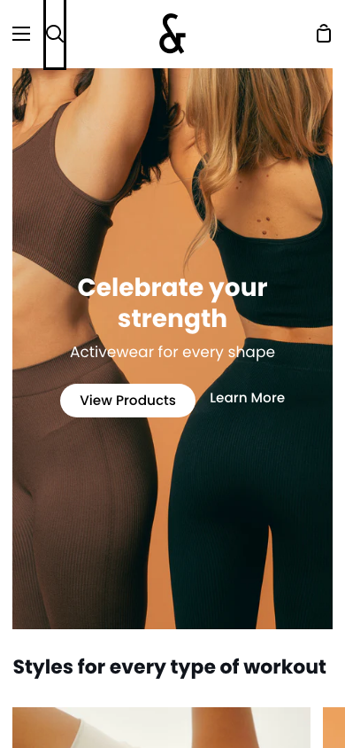 Search → panel opened — Navi+ on the Story Shopify theme Search → panel opened — Navi+ on the Story Shopify theme