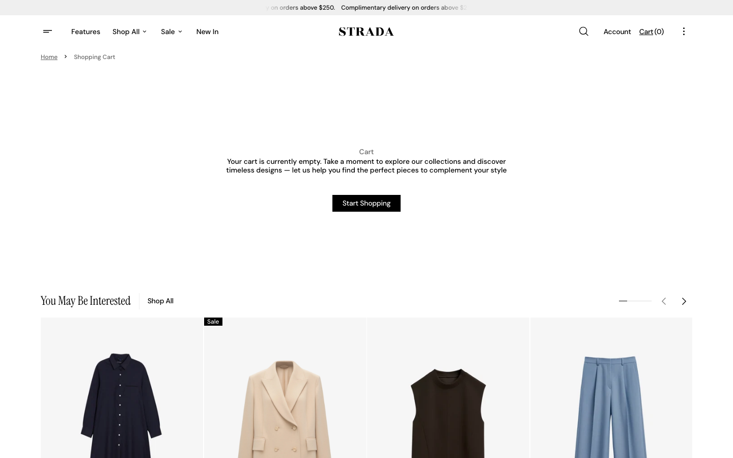 Cart → panel opened — Navi+ on the Strada Shopify theme Cart → panel opened — Navi+ on the Strada Shopify theme