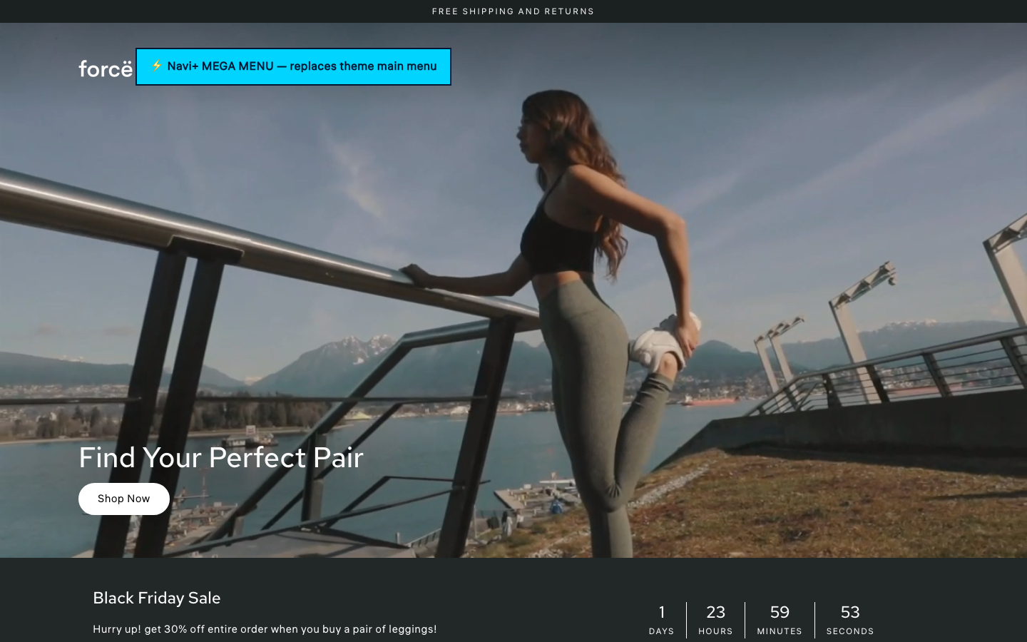 Replace main menu — Navi+ on the Streamline Shopify theme Replace main menu — Navi+ on the Streamline Shopify theme