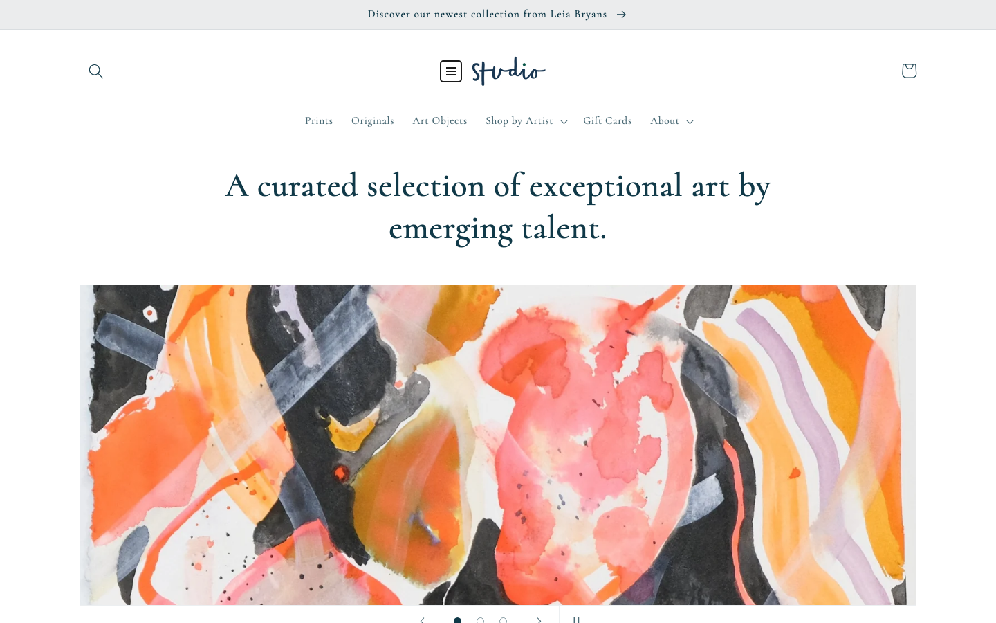 Icon before logo — Navi+ on the Studio Shopify theme
