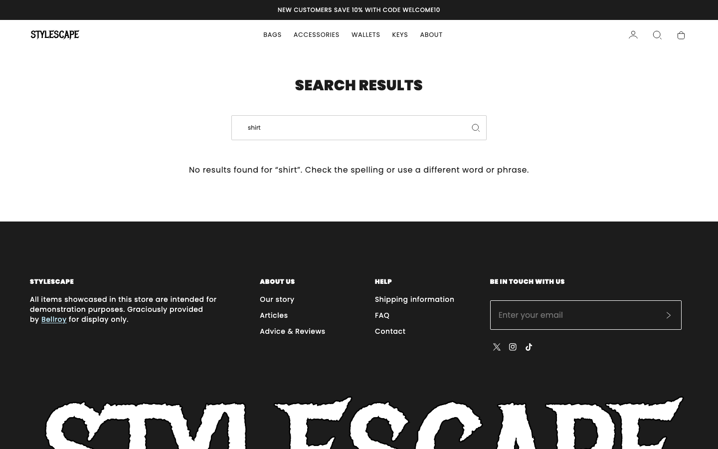 Search → panel opened — Navi+ on the Stylescape Shopify theme Search → panel opened — Navi+ on the Stylescape Shopify theme