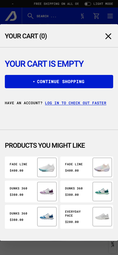 Cart → panel opened — Navi+ on the Styra Shopify theme Cart → panel opened — Navi+ on the Styra Shopify theme