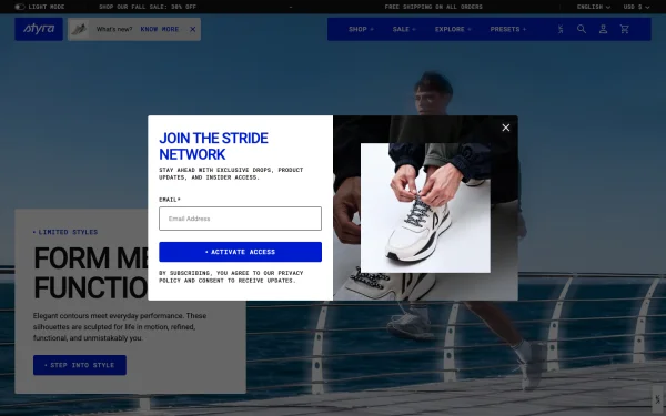 Full-page desktop screenshot of Shopify Styra theme demo store