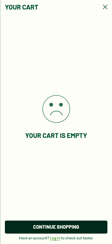 Cart → panel opened — Navi+ on the Takeout Shopify theme Cart → panel opened — Navi+ on the Takeout Shopify theme