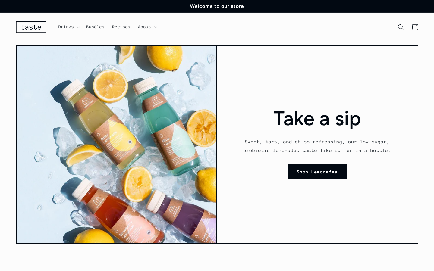 Replace main menu — Navi+ on the Taste Shopify theme