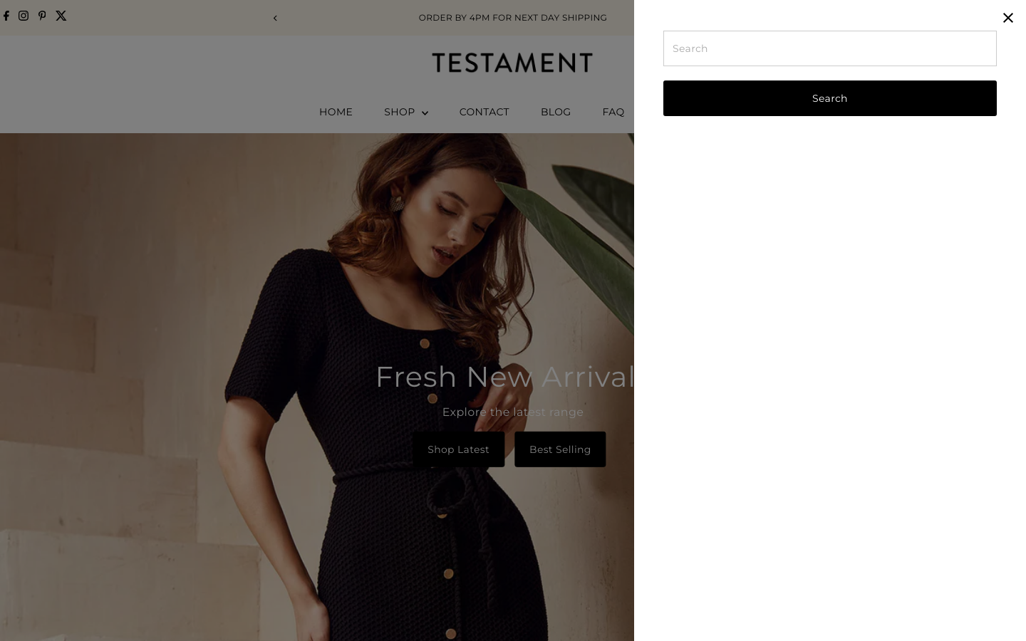 Search → panel opened — Navi+ on the Testament Shopify theme Search → panel opened — Navi+ on the Testament Shopify theme