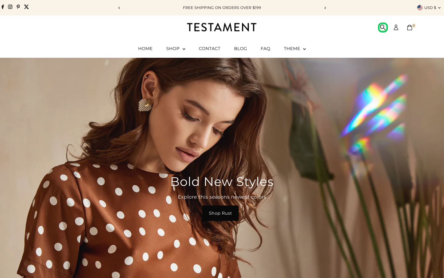 Search → panel opened — Navi+ on the Testament Shopify theme Search → panel opened — Navi+ on the Testament Shopify theme