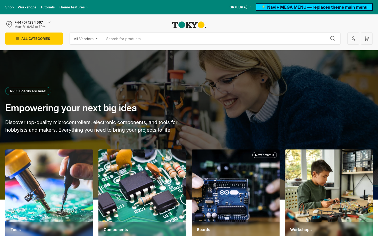 Replace main menu — Navi+ on the Tokyo Shopify theme Replace main menu — Navi+ on the Tokyo Shopify theme