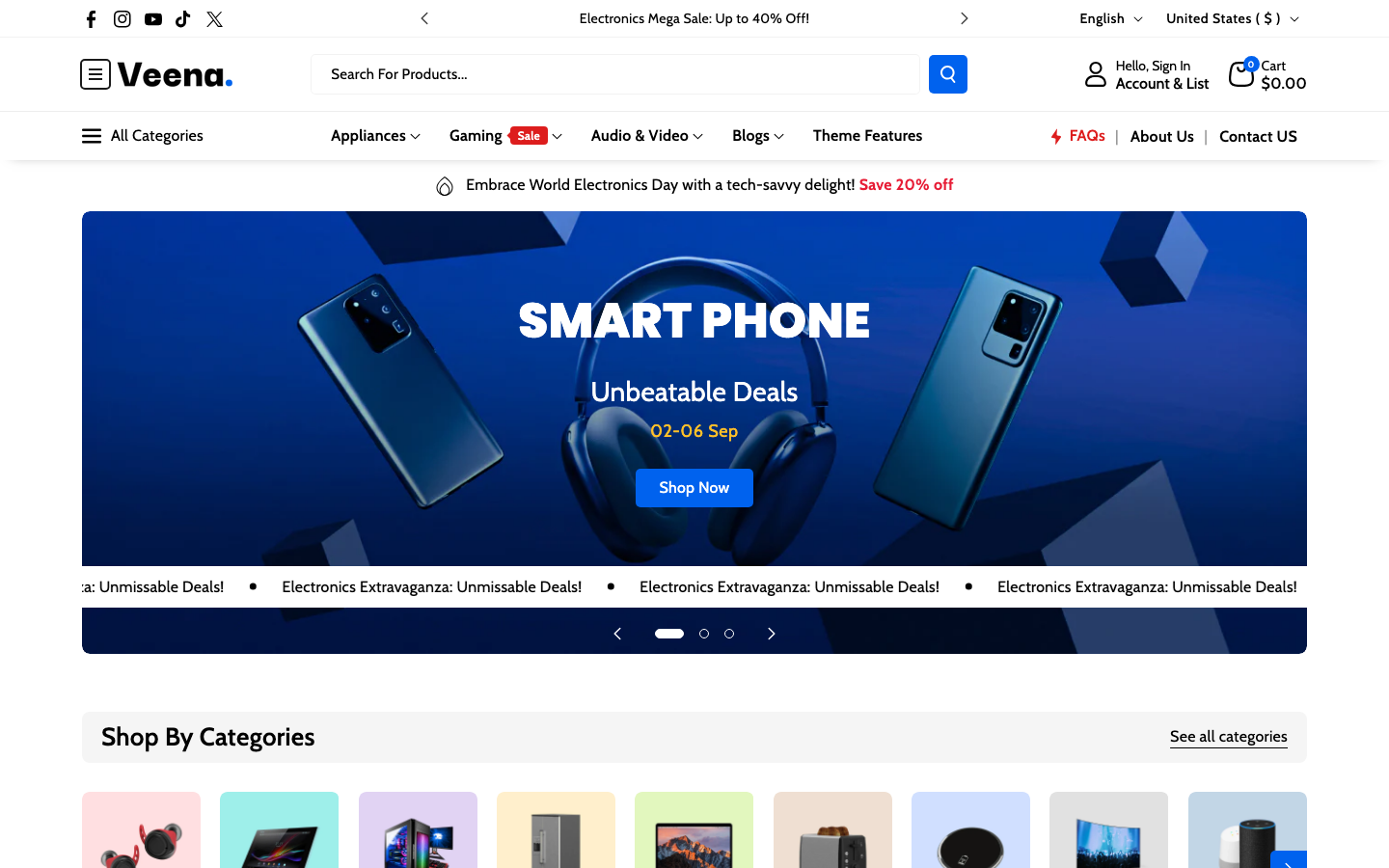 Icon before logo — Navi+ on the Veena Shopify theme