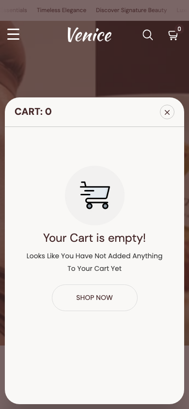 Cart → panel opened — Navi+ on the Venice Shopify theme Cart → panel opened — Navi+ on the Venice Shopify theme