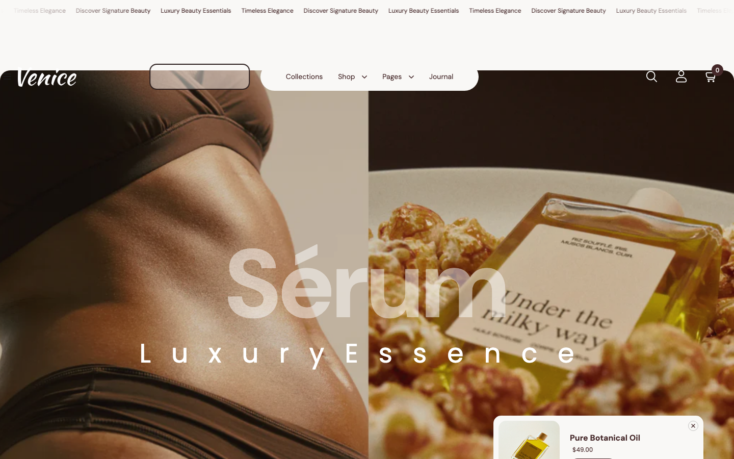 Icon before logo — Navi+ on the Venice Shopify theme Icon before logo — Navi+ on the Venice Shopify theme