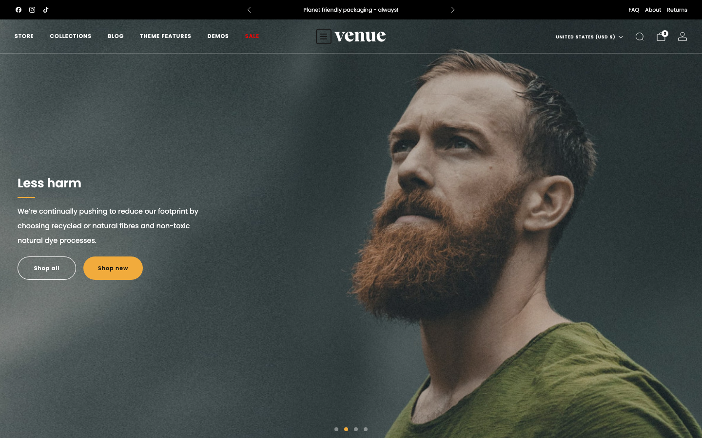 Icon before logo — Navi+ on the Venue Shopify theme