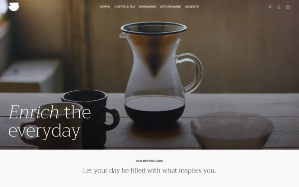 Full-page desktop screenshot of Shopify Vessel theme demo store