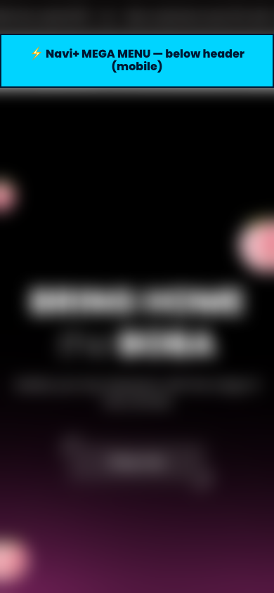Menu inserted below header — Navi+ on the Victory Shopify theme Menu inserted below header — Navi+ on the Victory Shopify theme
