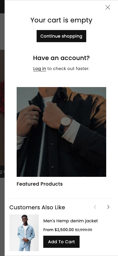 Cart → panel opened — Navi+ on the Viola Shopify theme