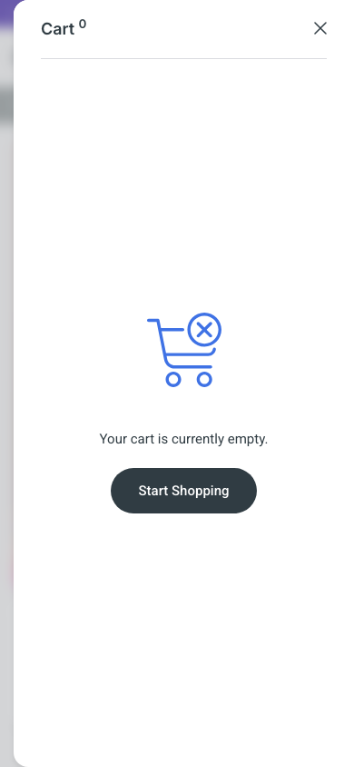 Cart → panel opened — Navi+ on the Vision Shopify theme
