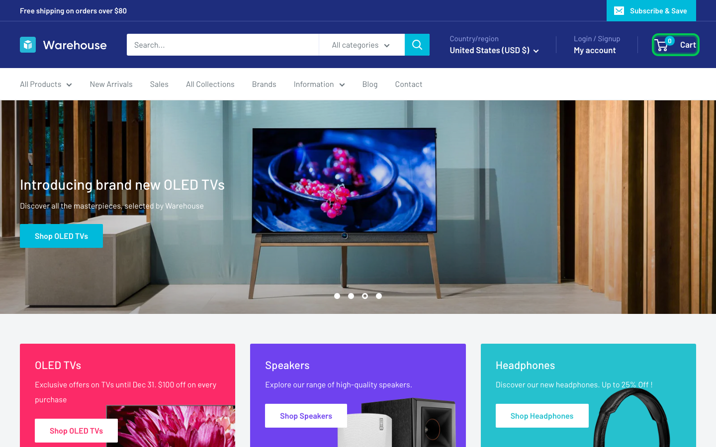 Cart → panel opened — Navi+ on the Warehouse Shopify theme Cart → panel opened — Navi+ on the Warehouse Shopify theme