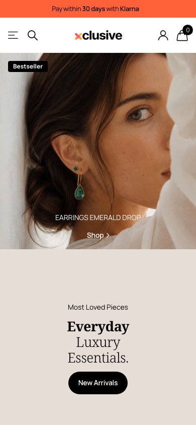 Search → panel opened — Navi+ on the Xclusive Shopify theme Search → panel opened — Navi+ on the Xclusive Shopify theme