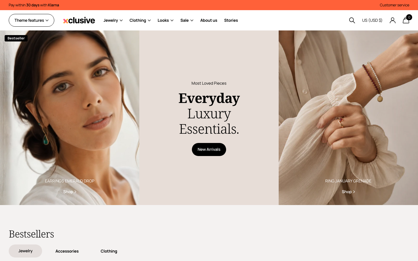 Search → panel opened — Navi+ on the Xclusive Shopify theme Search → panel opened — Navi+ on the Xclusive Shopify theme