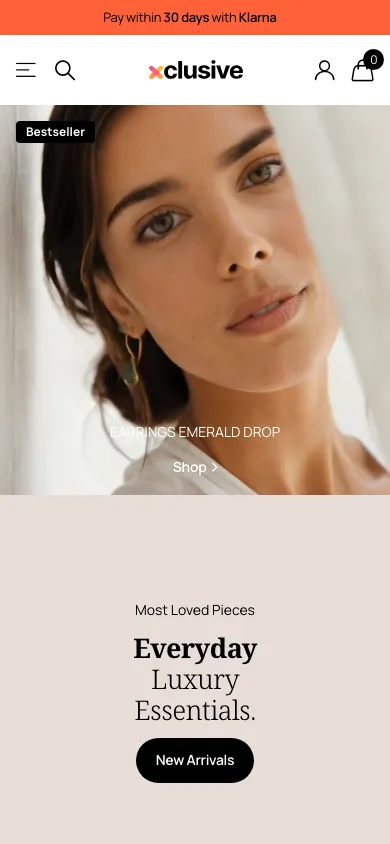 Navi+ mobile Mega Menu on the Xclusive Shopify theme Navi+ mobile Mega Menu on the Xclusive Shopify theme