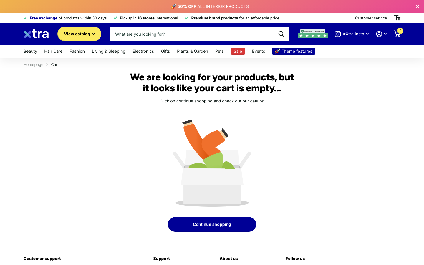 Cart → panel opened — Navi+ on the Xtra Shopify theme Cart → panel opened — Navi+ on the Xtra Shopify theme
