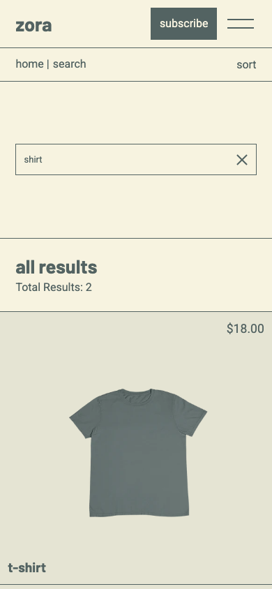 Search → panel opened — Navi+ on the Zora Shopify theme Search → panel opened — Navi+ on the Zora Shopify theme